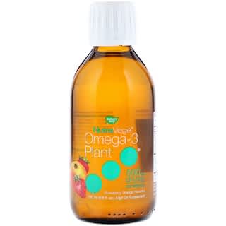 Nature's Way, NutraVege Omega-3 Plant Plant, Strawberry Orange Flavored, 6.8 fl oz (200 ml)