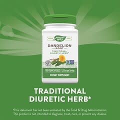 Nature's Way, Dandelion Root, 525 mg, 100 Vegan Capsules