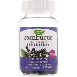 Nature's Way, Sambucus Gummies, Standardized Elderberry, 40 Gummies
