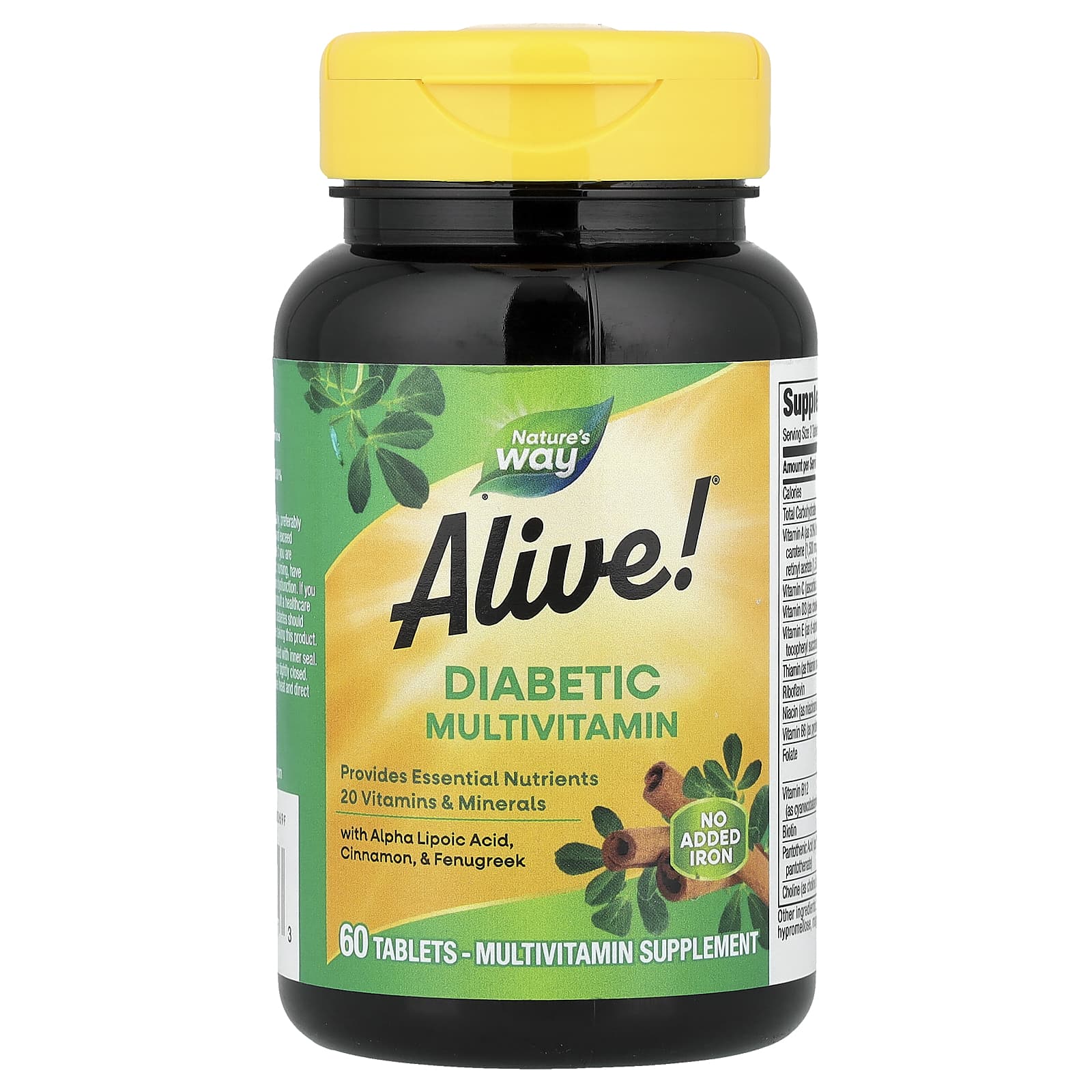 Nature's Way Alive! Diabetic Multivitamin – 60 comprimés de Nature's Way