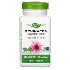 Nature's Way, Hierba de Echinacea Purpurea, 400 mg, 180 cápsulas veganas