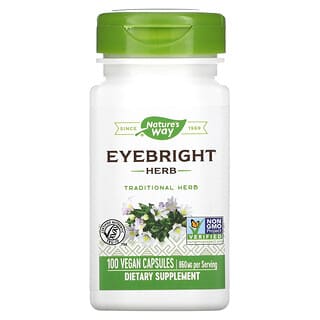 Nature's Way, Eyebright Herb, 430 mg, 100 Cápsulas Veganas