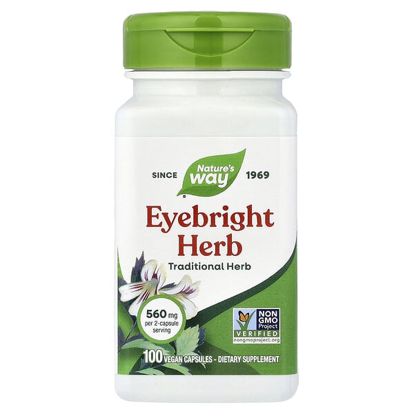 Eyebright Herb, 100 Vegan Capsules (280 mg per Capsule)