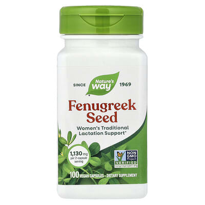 Nature's Way, Fenugreek Seed, 100 Vegan Capsules (565 mg per capsule)