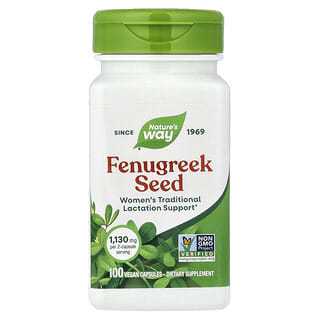 Nature's Way, Fenugreek Seed, Bockshornkleesamen, 100 vegane Kapseln (565 mg pro Kapsel)