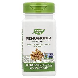 Nature's Way, Graine de fenugrec, 1220 mg, 100 capsules vegan (610 mg pièce)