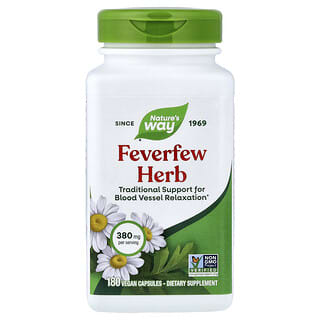 Nature's Way, Feverfew Herb, 380 mg, 180 Vegan Capsules