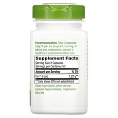 Nature's Way, Raíz de Fo-Ti, 610 mg, 100 cápsulas veganas