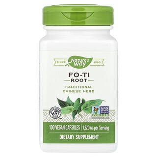 Nature's Way, Fo-Ti Root, 1,220 mg, 100 Vegan Capsules (610 mg Per Capsule)