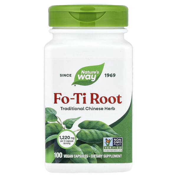 Fo-Ti Root, 100 Vegan Capsules (610 mg per Capsule)