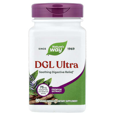 Nature's Way, DGL Ultra, 90 Vegan Capsules