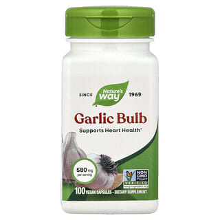 Nature's Way, Knoflookbol, 580 mg, 100 veganistische capsules
