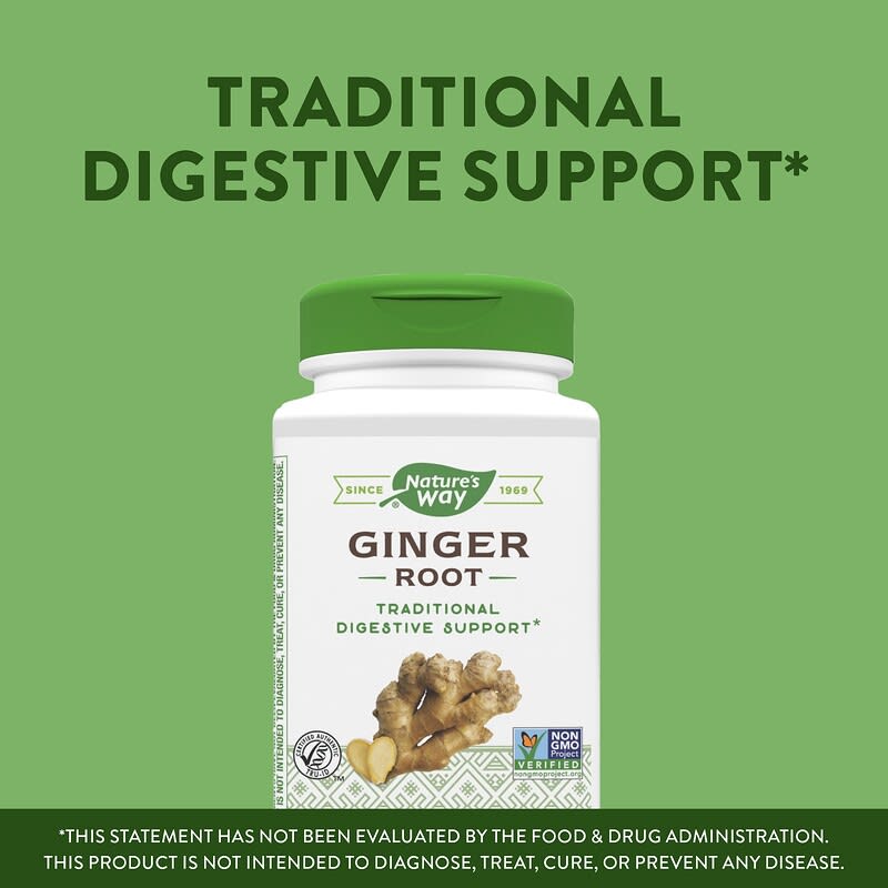 Nature's Way, Ginger Root, 550 mg, 180 Vegan Capsules