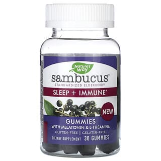 Nature's Way, Sambucus, для сну та імунітету, 30 жувальних мармеладок