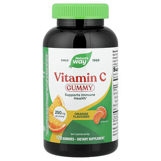 Nature's Way, Gomitas con vitamina C, Naranja, 120 gomitas (125 mg por gomita)
