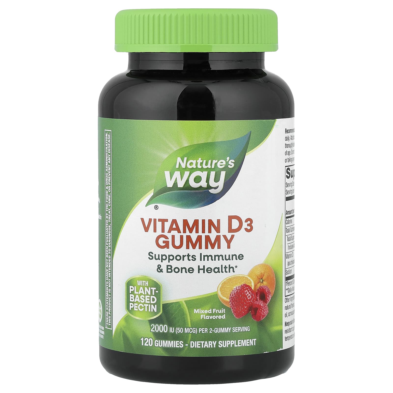 Nature's Way Vitamin D3 Gummy – Mixed Fruit – 120 gommes de Nature's Way