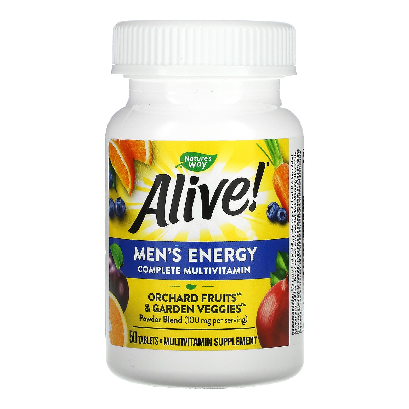 Natures Way, Alive!, мультивитаминный комплекс для мужчин, 50 таблеток