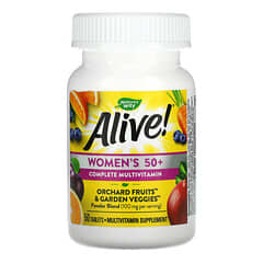 Nature's Way, Alive! Suplemento multivitamínico completo para mujeres mayores de 50 años, 50 comprimidos