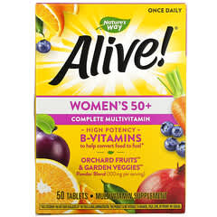 Nature's Way, Alive!（アライブ！）50代からの女性用コンプリートマルチビタミン、タブレット50粒