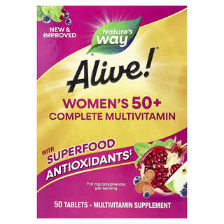 Nature's Way, Naživu! 50+ kompletní multivitamín pro ženy, 50 tablet