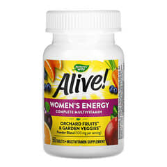 Nature's Way, Alive!, Suplemento multivitamínico completo para mujeres para favorecer la energía, 50 comprimidos