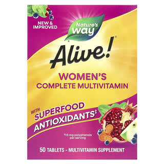 Nature's Way, Alive! Women's Complete Multivitamin, 50 Tablets