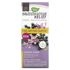 Nature's Way, Sambucus Relief, Cough Syrup, For Kids, Ages 1+, Elderberry, 4 fl oz (120 ml)