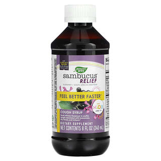 Nature's Way, Sambucus Relief, Cough Syrup, For Kids, Ages 1+, 8 fl oz (240 ml)