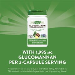 Nature's Way, Glucomannan from Konjac Root, 665 mg, 100 Vegan Capsules