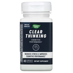 Nature's Way, Brain Health, Clear Thinking, 40 Capsules