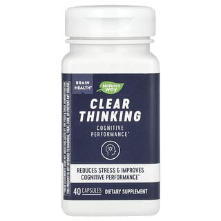 Nature's Way, Brain Health, Clear Thinking, 40 Capsules