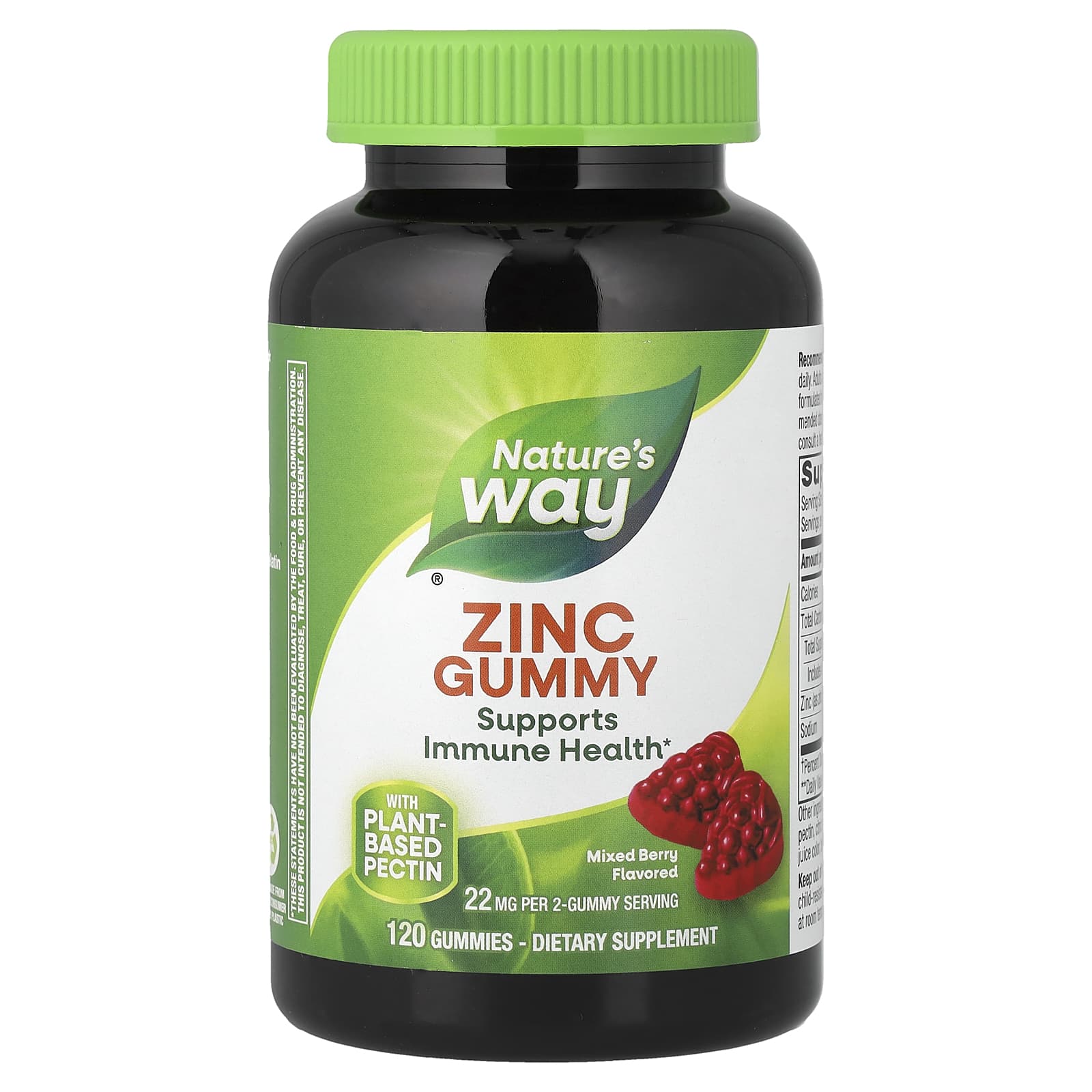 Nature's Way Zinc Gummies – Mixed Berry – 120 gommes de Nature's Way