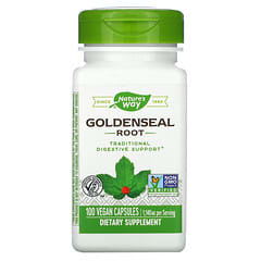 Nature's Way, Raiz Goldenseal, 570 mg, 100 Cápsulas Veganas