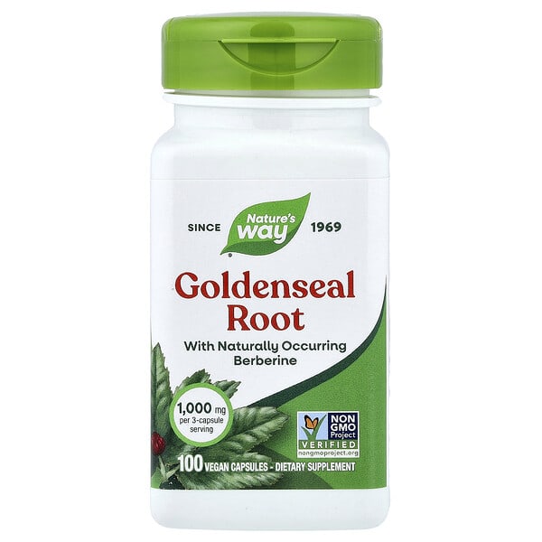 Goldenseal Root, 100 Vegan Capsules (333 mg per Capsule)