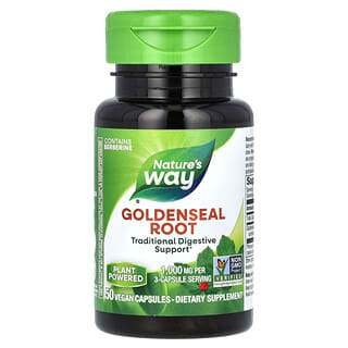 Nature's Way, Goldenseal Root, 1,000 mg, 50 Vegan Capsules (333 mg per Capsule)