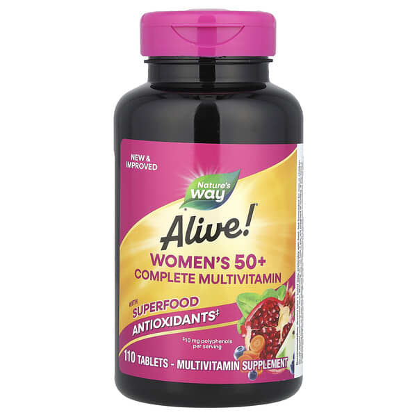 Alive!® Women's 50+ Complete Multivitamin, 110 Tablets
