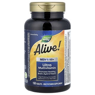 ناتشرز واي‏, Alive! ® متعدد الفيتامينات الفائق للرجال بعمر 50 عامًا فأكثر ، 150 قرصًا