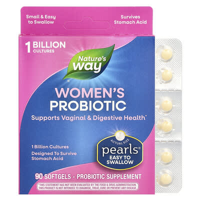 Nature's Way, Women's Probiotic, 1 Billion Cultures, 90 Softgels