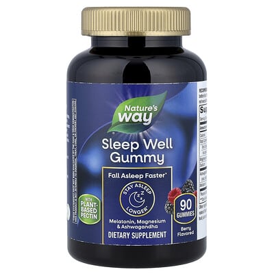 Nature's Way, Sleep Well, Berry Flavor, 90 Gummies