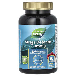 Nature's Way, Stress Defense Gummy, Fruchtgummis zur Stressabwehr, Himbeere, 90 Fruchtgummis
