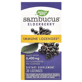 Nature's Way, Sambucus Elderberry, Immune Lozenges, 30 Lozenges