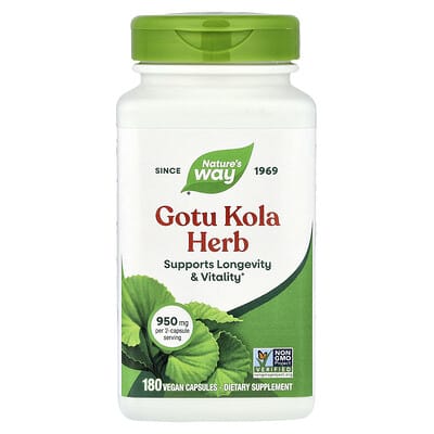 Nature's Way, Centella Asiatica Herbal, 180 Vegan Capsules (475 mg per capsule)