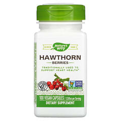 Nature's Way, Hawthorn Berries, 510 mg, 100 Vegan Capsules