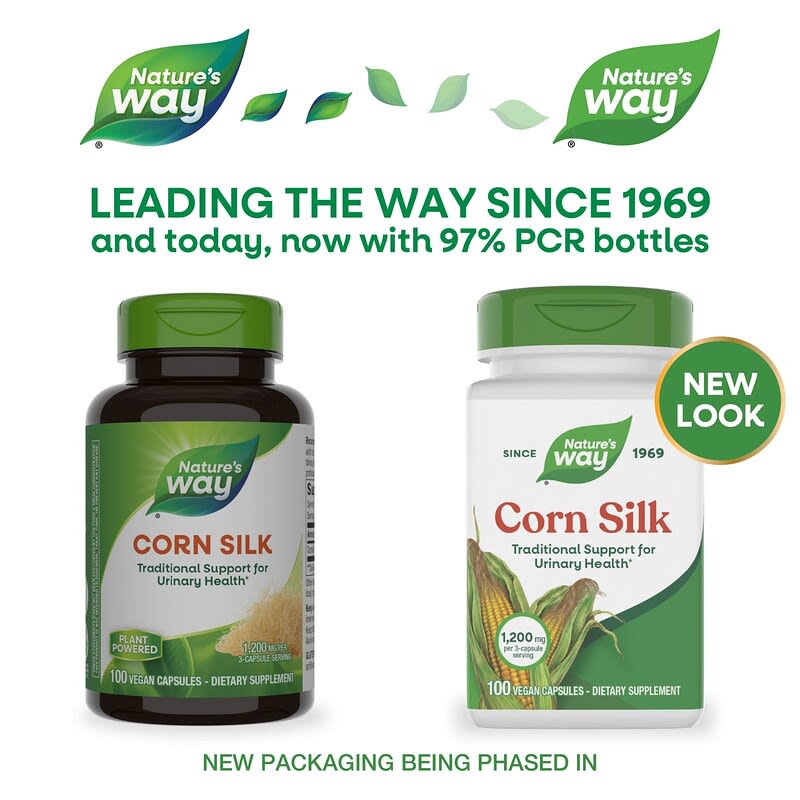 Corn Silk, 100 Vegan Capsules (400 mg per Capsule)