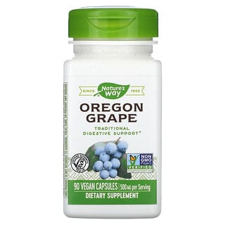 Nature's Way, Oregon Grape, 500 mg, 90 Cápsulas Veganas