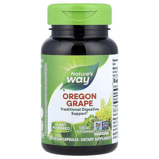 Nature's Way, Oregon Grape, 500 mg, 90 Vegan Capsules