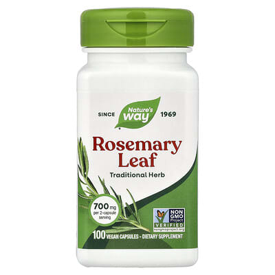Nature's Way, Rosemary Leaf, 100 Vegan Capsules (350 mg per Capsule)