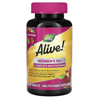 Nature's Way, Alive! Комплексные мультивитамины для женщин старше 50 лет, 130 таблеток