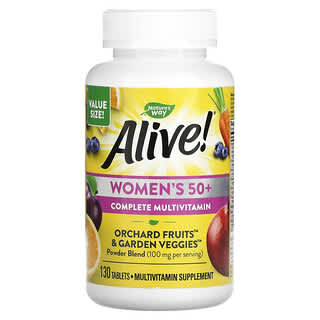 Nature's Way, Alive!, Suplemento multivitamínico completo para mujeres mayores de 50 años`` 130 comprimidos