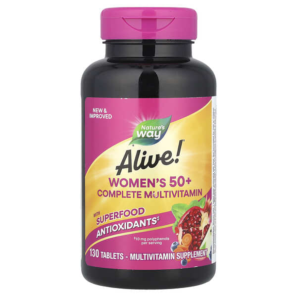 Alive! Women's 50+ Complete Multivitamin, 130 Tablets